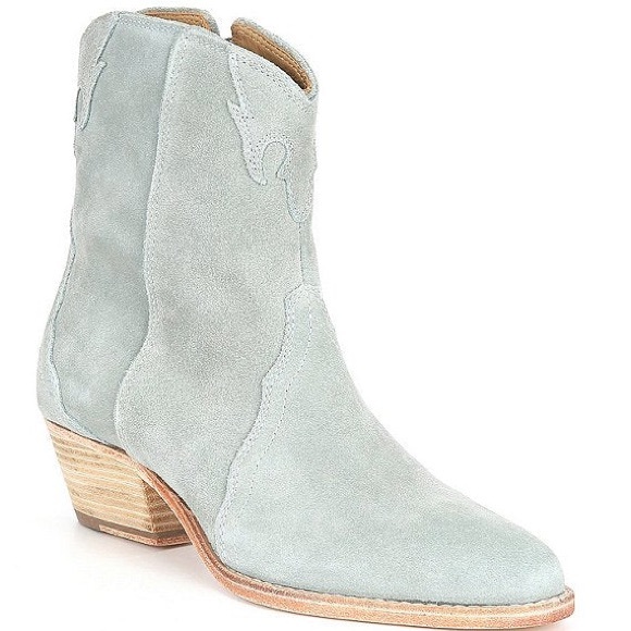 Free People Shoes - Free People New Frontier Western Boot in Dusty Blue